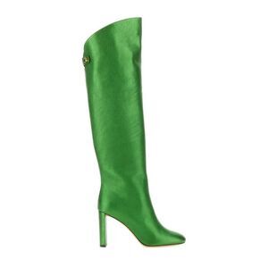 MAISON SKORPIOS Women's High-Heel Tall Boots with Buckle Detail Women GREEN